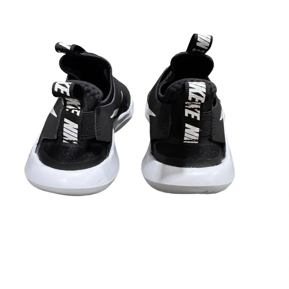 Nike Flex Runner GS Black White Sneakers Shoes 4Y Women's 5.5 to 6